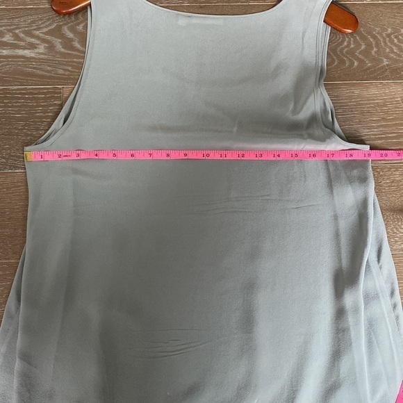 Halogen Silk Draw String Blouse | Gray | L - Picture 4 of 5